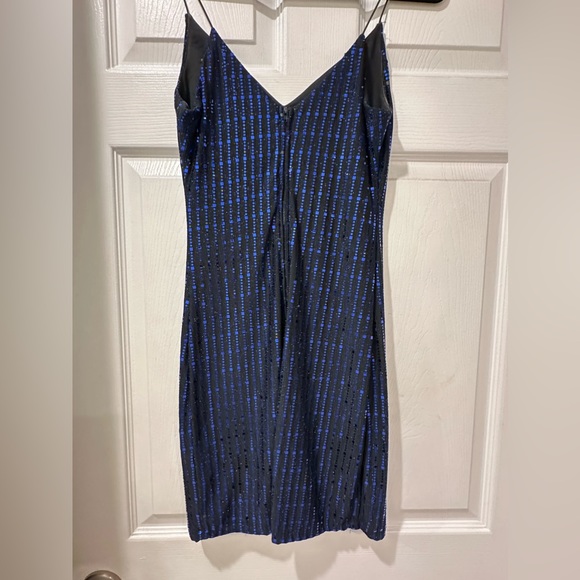 Mini black & navy blue dress - Picture 2 of 4